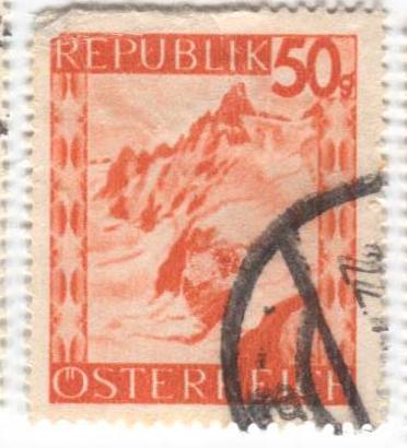 1947 Австрия гора Ворарлберг.гаш