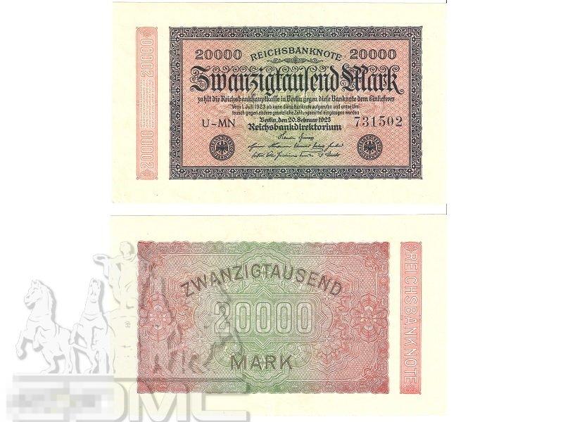 20000 марок Германии 1923 г. 