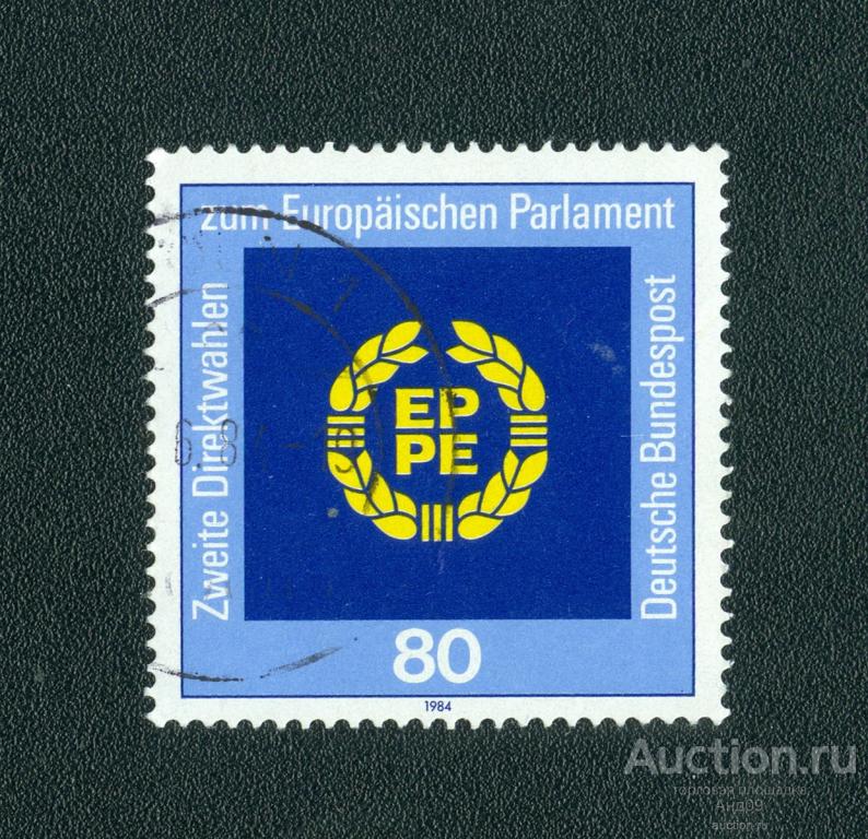 1984 г. ФРГ – 2-е прямые выборы в Европейский парламент (0174е)