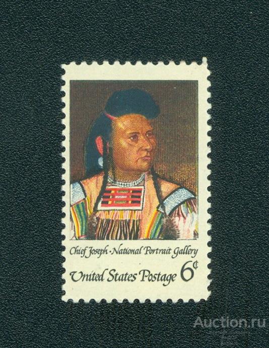 1968 г. США - Вождь Джозеф в Кирениус-Холле (0184е)