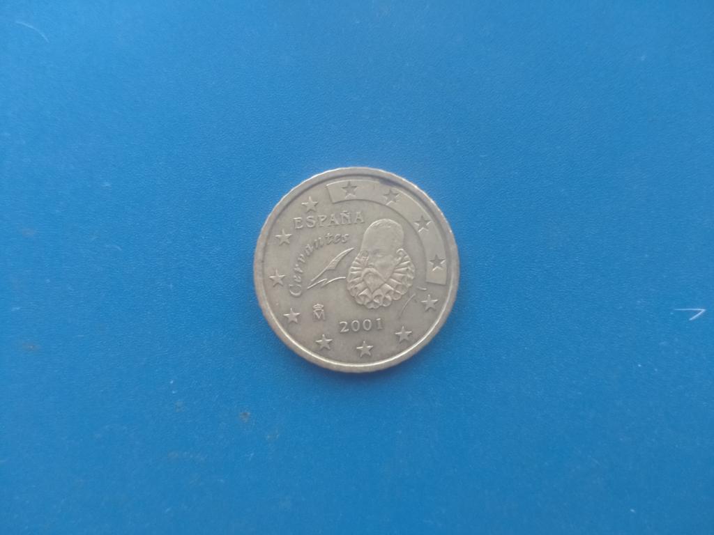 Испания 50 евро центов 2001 год