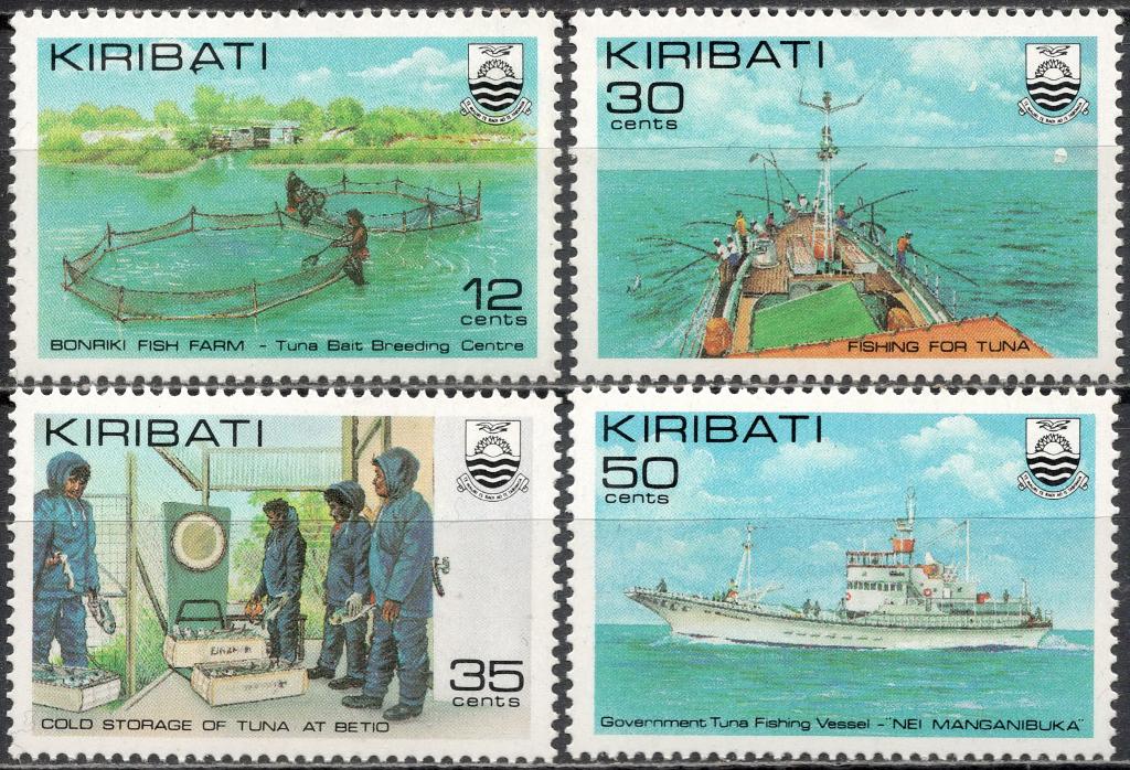 ❤1981 Кирибати Mi 378-381 (Полная серия) MNH OG
