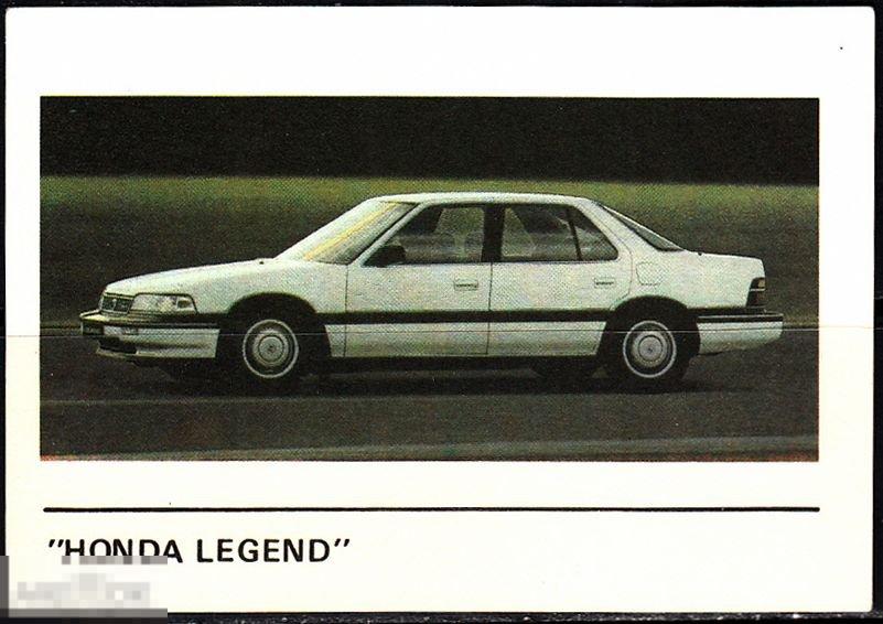 Календарик 1990 Легковые автомобили Хонда Легенд HONDA LEGEND Каунас Литва Тираж 50 000 