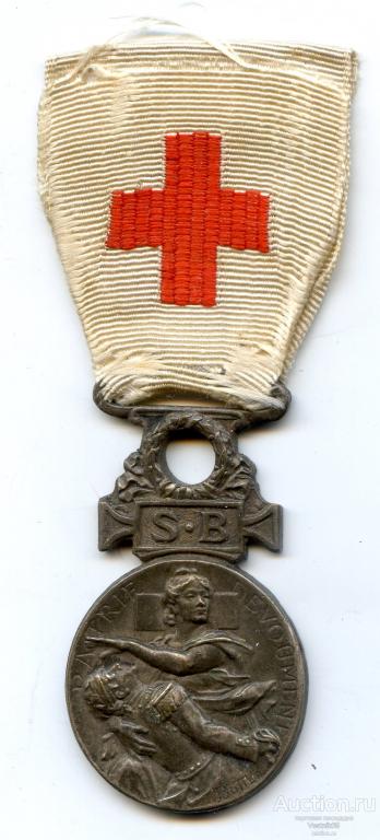 Медаль Французское Общество помощи военным раненым 1864–1866. Красный крест. Франция.