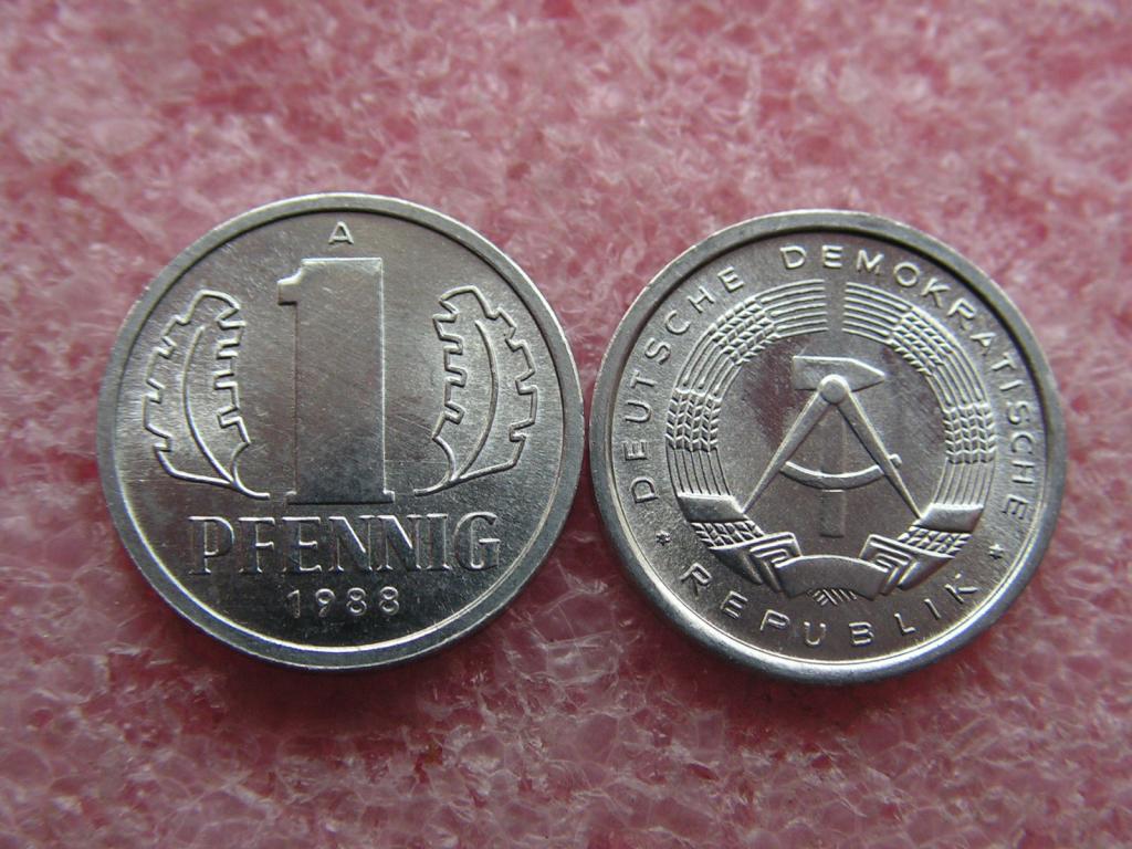 Германия/ГДР 1 пфенниг 1988 unc