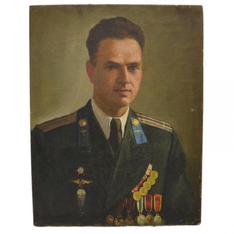 Портрет подполковника ВВС СА в форме образца 1949 года (90274)