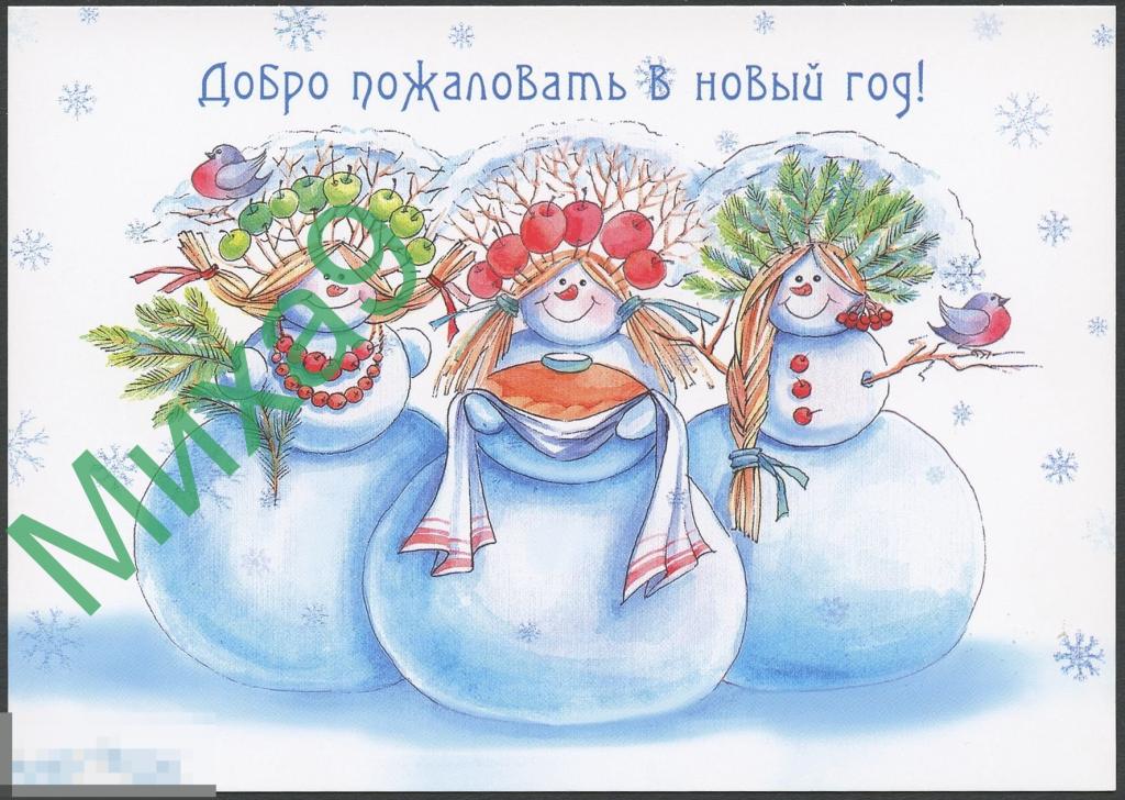 2019 ДПК 617 С Новым годом Добро пожаловать в новый год Снеговик Самойлова 