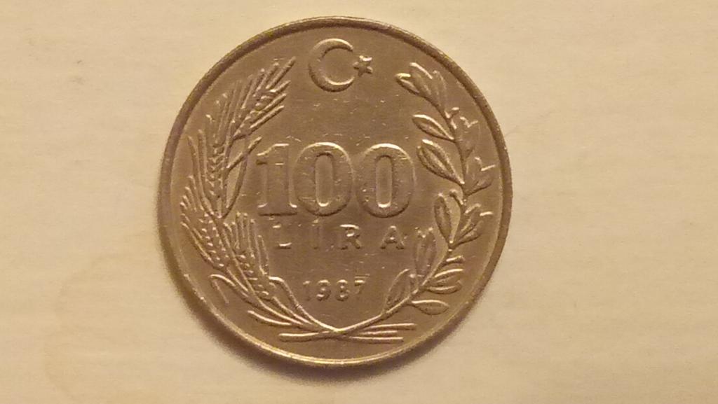 монета Турции(Ататюрк).б/у.