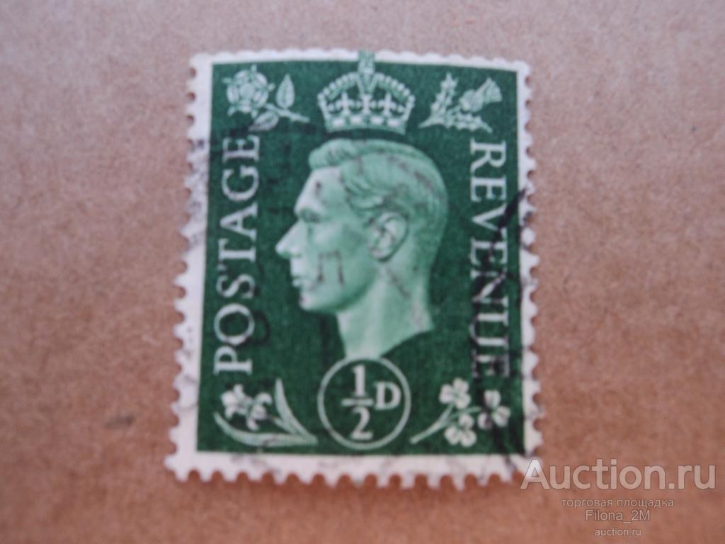 Марки.Великобритания.1937 г.Стандарт.Король Георг 6.МiNr.198.