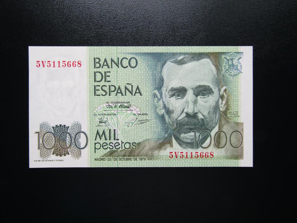 Испания - 1000 песет 1979г. UNC.