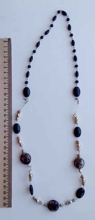 Ожерелье или бусы из СССР старая бижутерия винтажное украшение женское