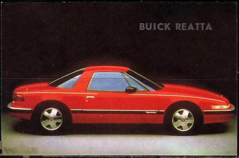 Календарик 1991 Легковые автомобили Бьюик Ритта BUICK REATTA Тираж 100 000 