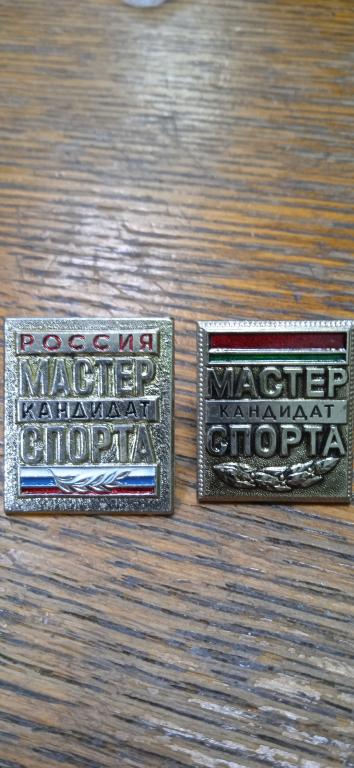 Кондидат.Мастер спорта. 2 знака одним лотом.