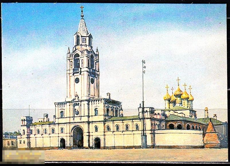 Календарик 1990 Несохранившиеся памятники Москва Страстной монастырь Тираж 80 000