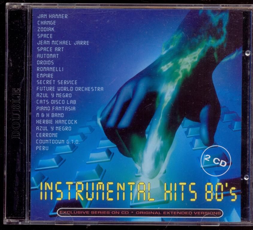 2 CD INSTRUMENTAL Hits 80`s  Space Zodiak Azul Y Negro Cerrone