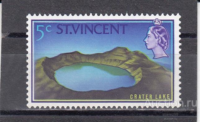 ST. VINCENT  ВИНСЕНТ    Вулканическое озеро № 209  1965  Сост** MNH