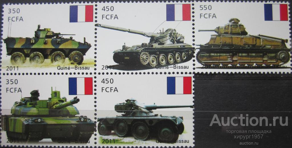 Гвинея-Биссау 2011 - бронетехника - "VBCI", танки "АМХ-30" и "АMX-56 Leclerc" (Франция)