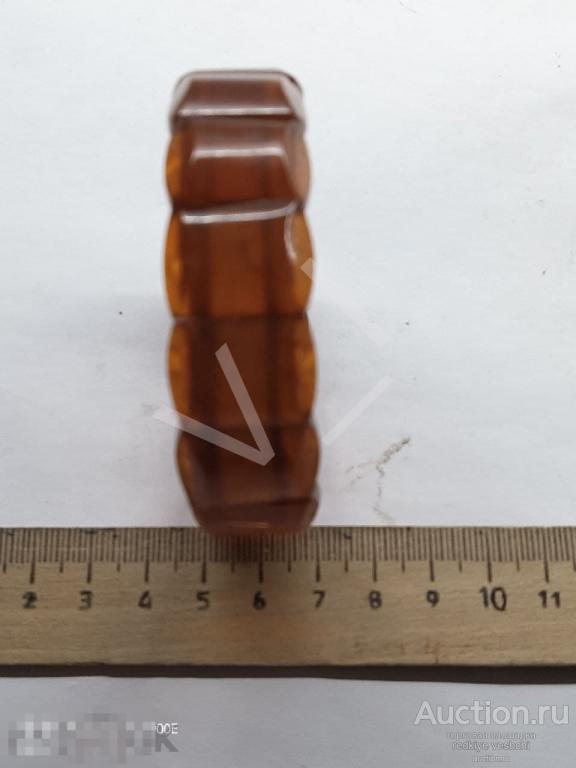 * Браслет на резинке натуральный Янтарь СССР Отличное состояние Винтаж (Кбиж№2) 