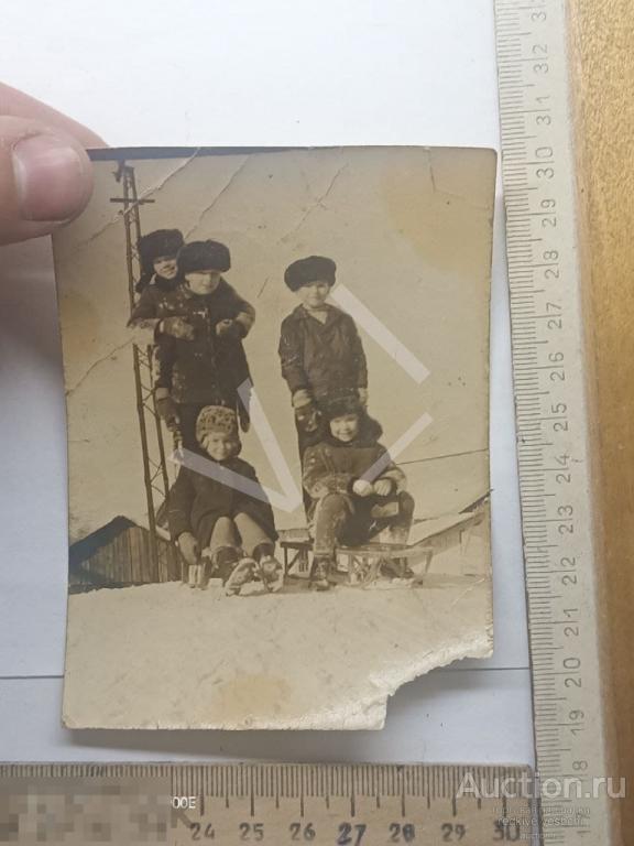 - интересное фото дети на отдыхе зима санки одежда БАФ№6 