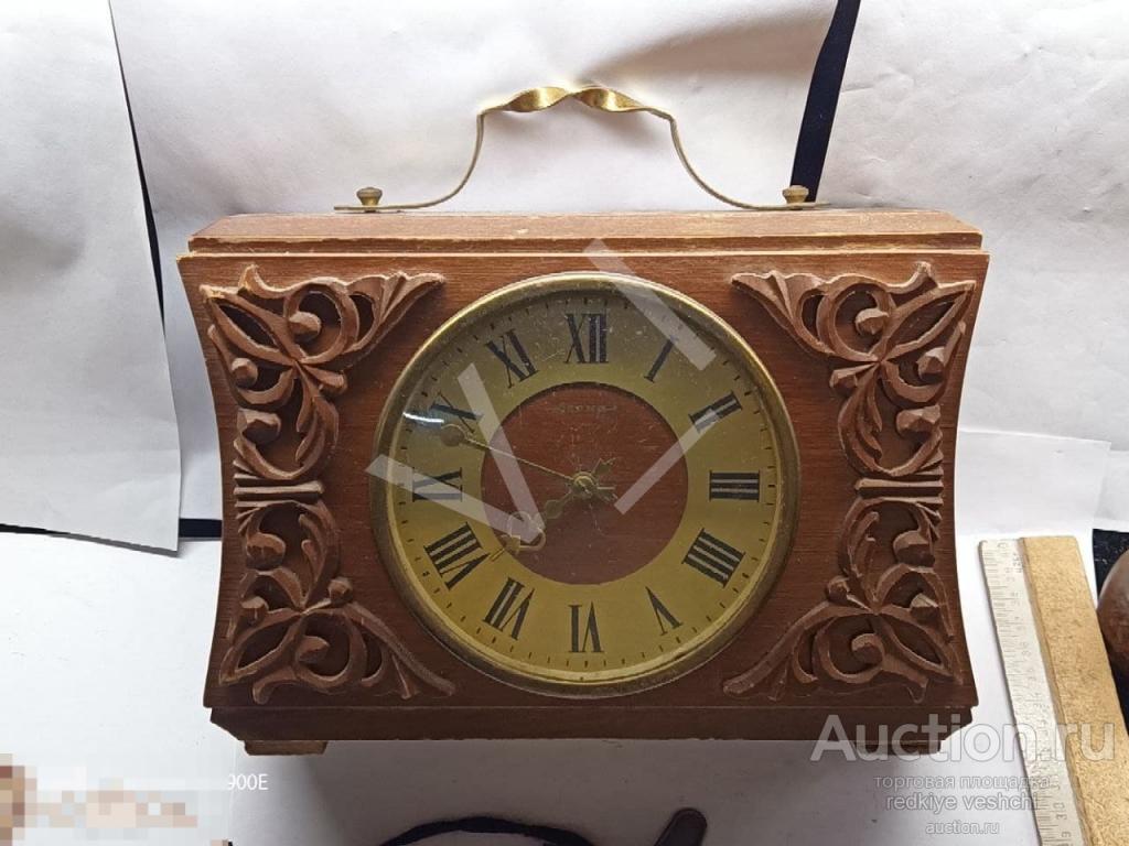 * Часы Весна дерево резьба СССР КПЗ№60 