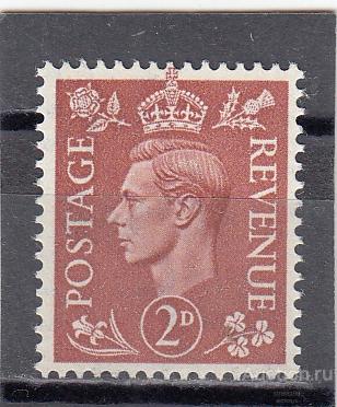 ВЕЛИКОБРИТАНИЯ  Георг VI  № 249х  1951  Сост** MNH