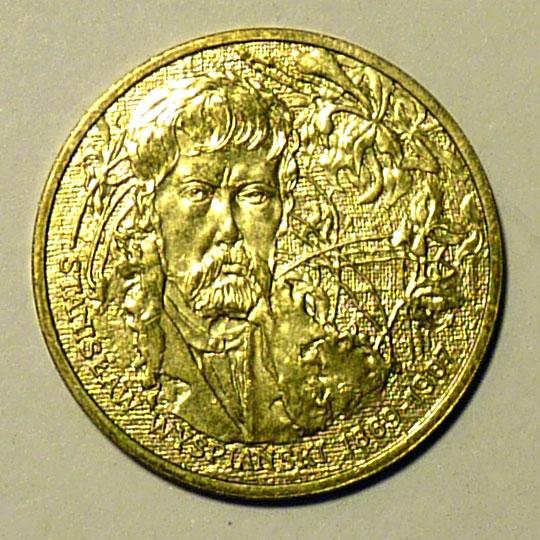 Польша 2 злотых 2004 года Станислав Выспяньский