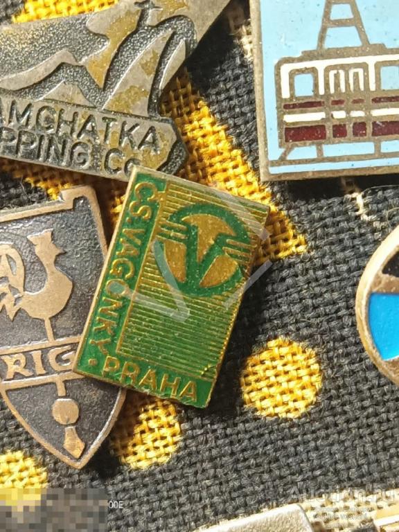 - Знак значок Cs. VAGONKY , PRAHA, Прага 