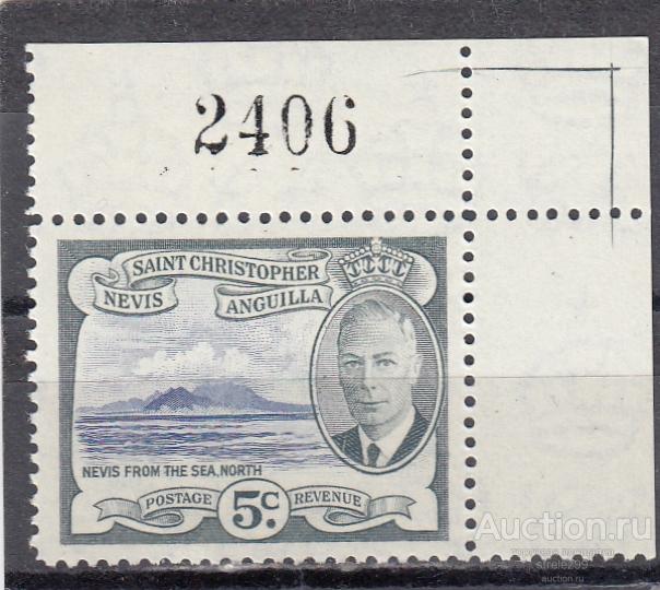 ST. CHRISTOPHER NEVIS ANGUILLA  НЭВИС    Залив  № 104  1952  Сост** MNH
