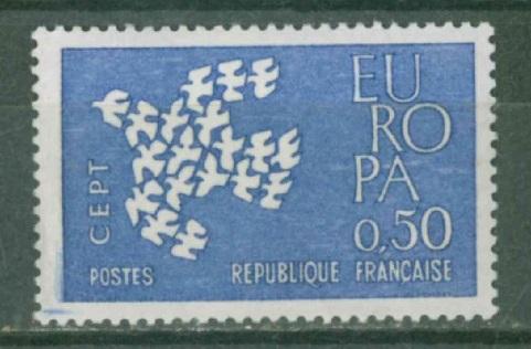 Франция 1961 Mi#  1364  Европа септ