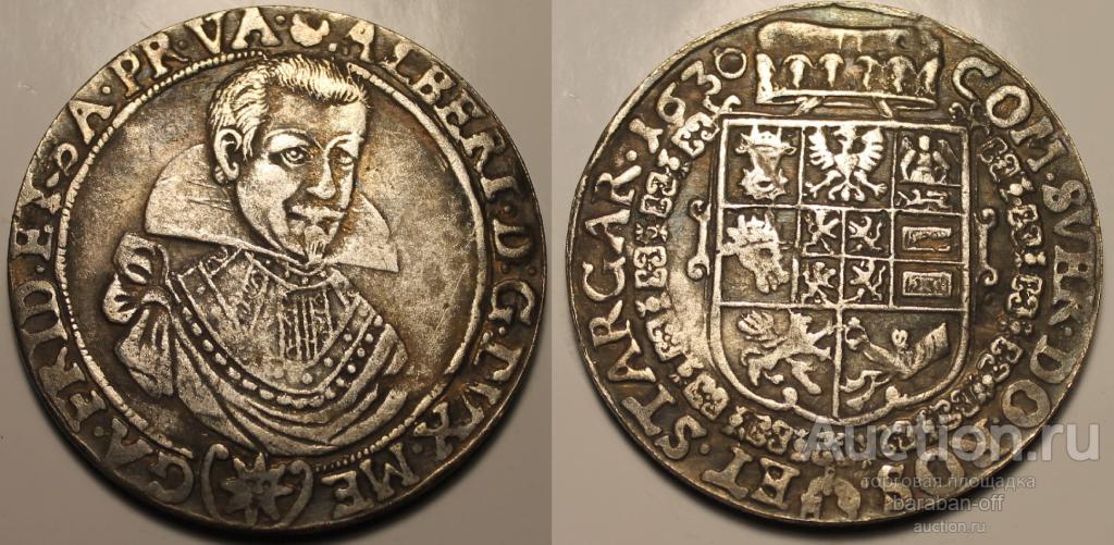 Польша. Талер 1630 года. Альберт. 43 мм