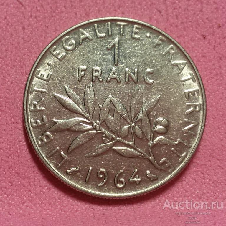1 франк 1964 Франция (холдер)