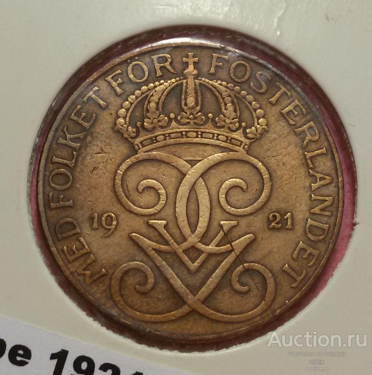 5 эре 1921 Швеция (холдер)