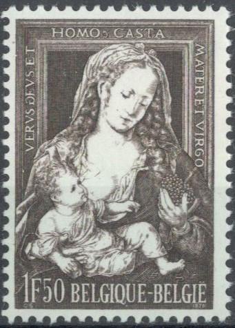 Бельгия, 1970, № 1617, € 0,3, MNH, полн., Рождество