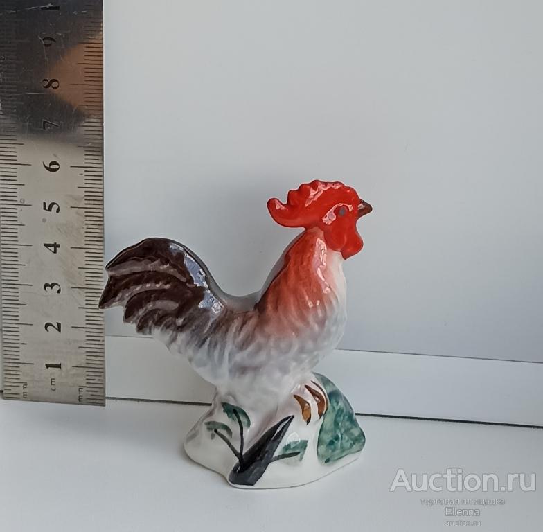 Москва. Фарфоровая статуэтка Петя петушок Петух птица сказка символ года