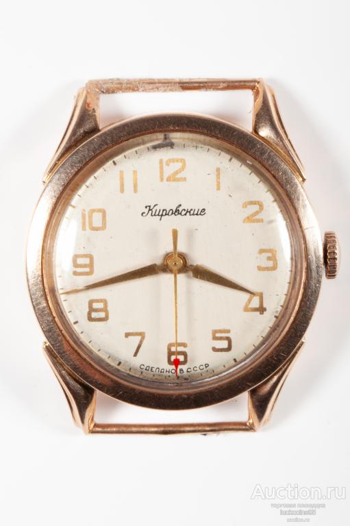 Золотые наручные часы «Кировские». 1 й МЧЗ им. КИРОВА. СССР. Золото 583 ...