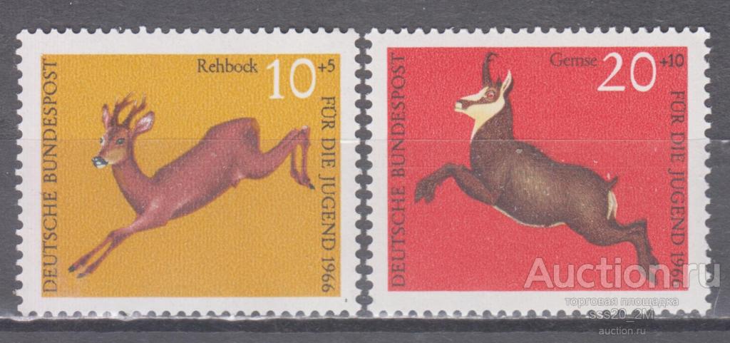 ФРГ 1966 фауна Mi511,512 MNH