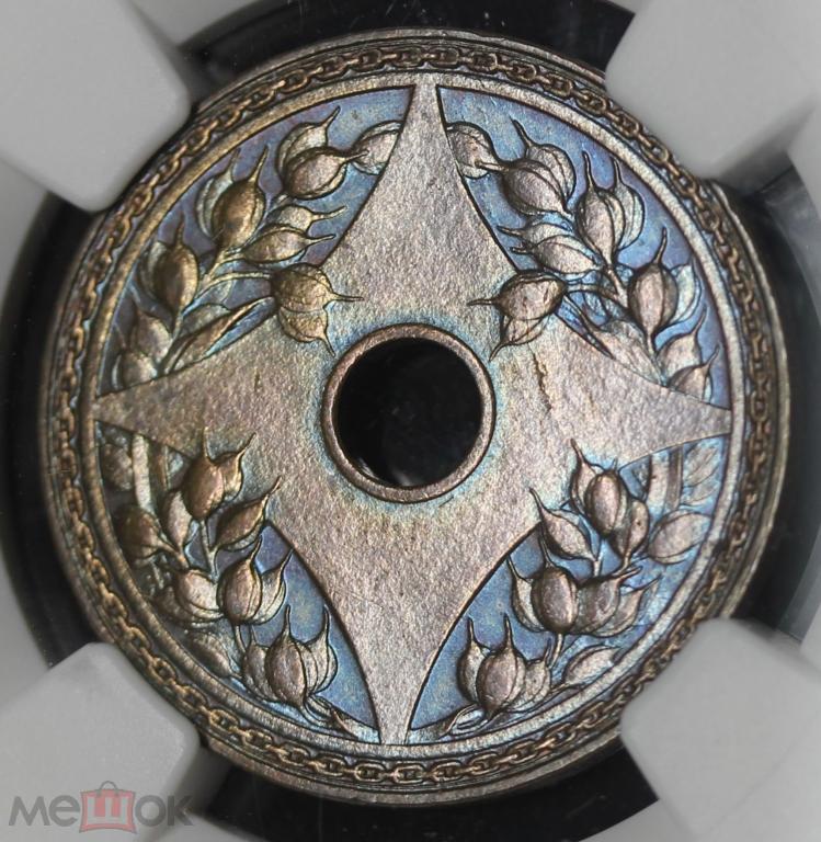 1 цент 1916г. Китай в слабе NGC MS62.