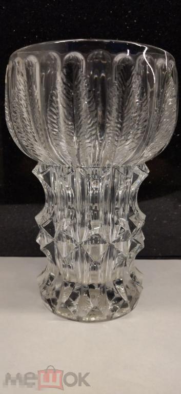 ВАЗА KVET (АРТИШОК) ХРУСТАЛЬ, BOHEMIA. БОГЕМИЯ.ав. Догмар Кудрова, 1960-е гг-ЧЕХОСЛОВАКИЯ. 