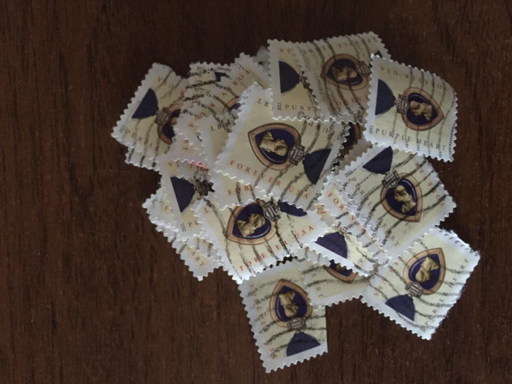 Purple Heart Пурпурное сердце США 69 почтовых марок forever USA