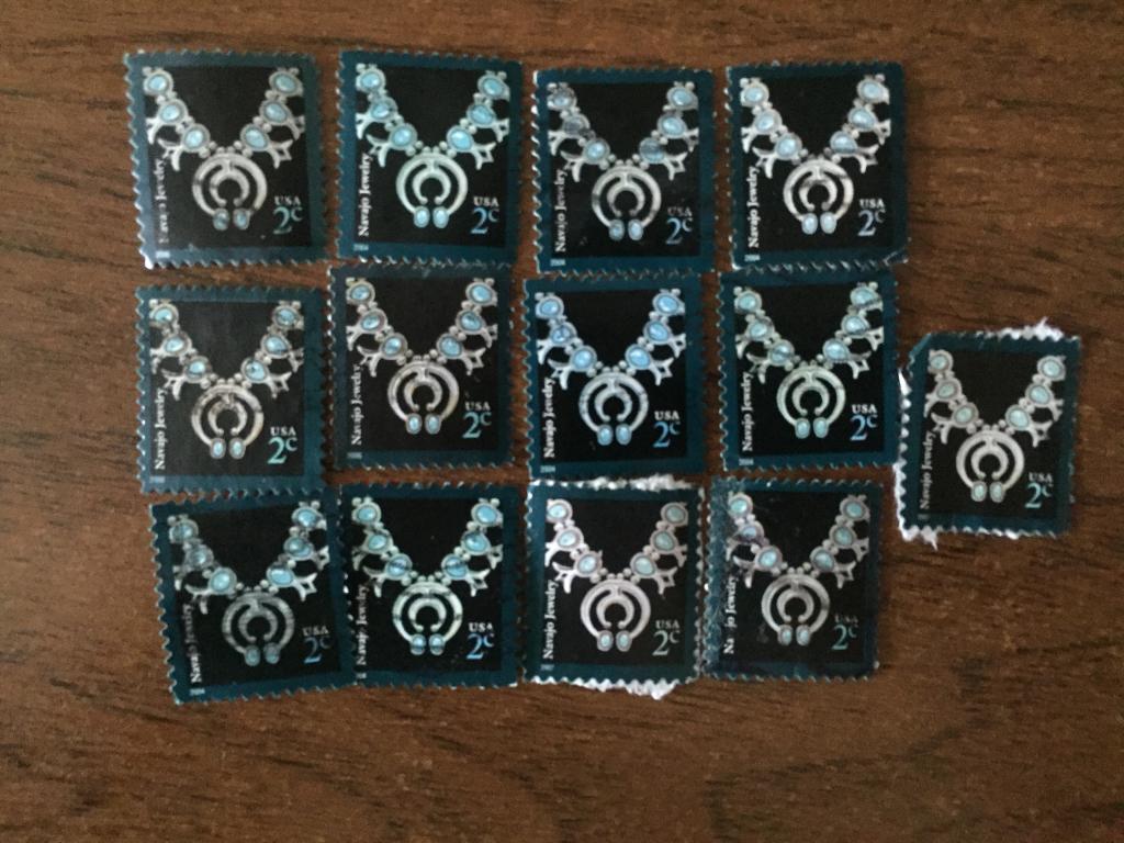 Navajo Jewelry США 13 почтовых марок 2 цента USA