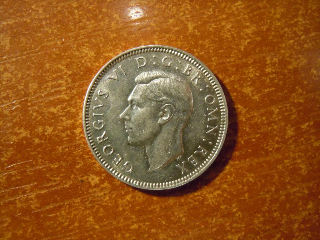 1 шиллинг 1944г Великобритания, (Английский шиллинг), 5,63гр, серебро