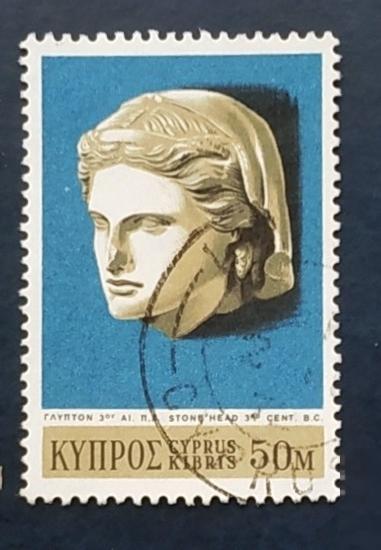 Кипр 1971 Голова женщины Sc# 359 Used