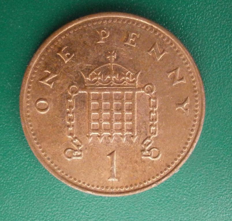 Англия. 1 пени. 2007 год. шикарная монета. штемпельный блеск! в коллекцию.