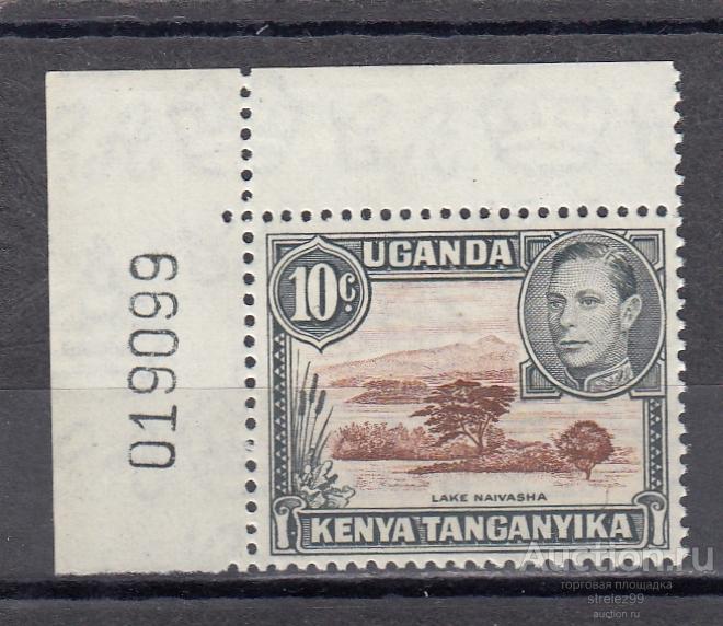 KUT  KENYA UGANDA Уганда   Виды Саванна № 57  1938 Угол  Сост** MNH