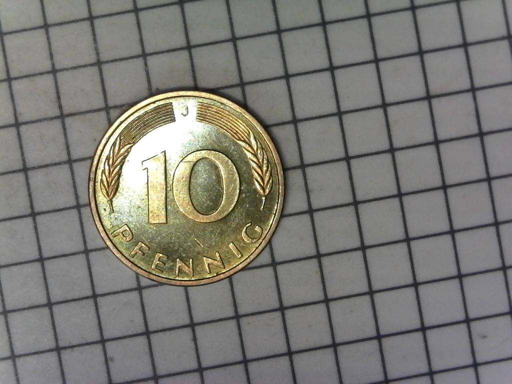10 пфеннигов 1993г., J, ФРГ, Германия, оригинал, №2565