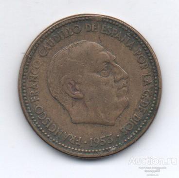 Испания 2,5 песеты 1956г. 41_4-25