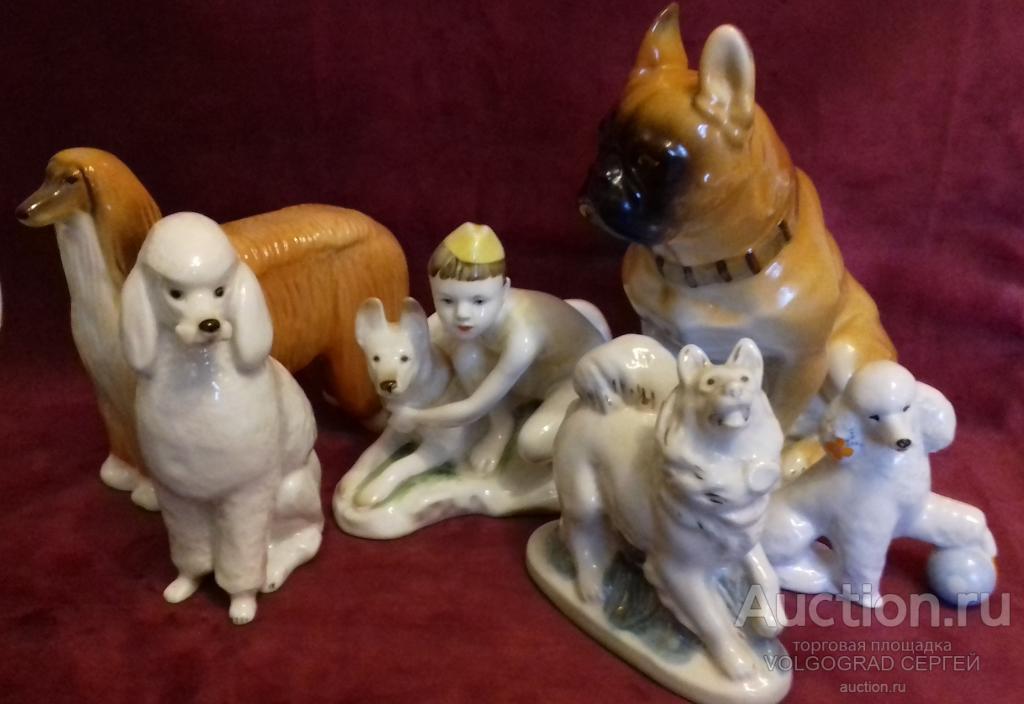 Лот статуэток собак . Фарфор СССР — покупайте на Auction.ru по выгодной ...