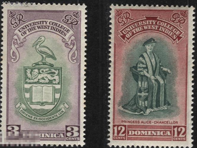 dm1951_115-16 Доминика. Университетский колледж Вест-Индии ** 1.90 евро (2012) 