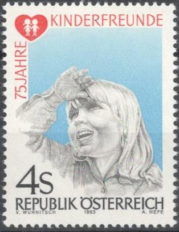 Австрия, 1983, № 1732, € 0,6, MNH, полн., 75-летие Детской организации Kinderfreunde