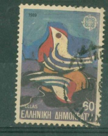 Греция 1989 Mi#  1721 -1722   Европа септ детские рисунки гаш x